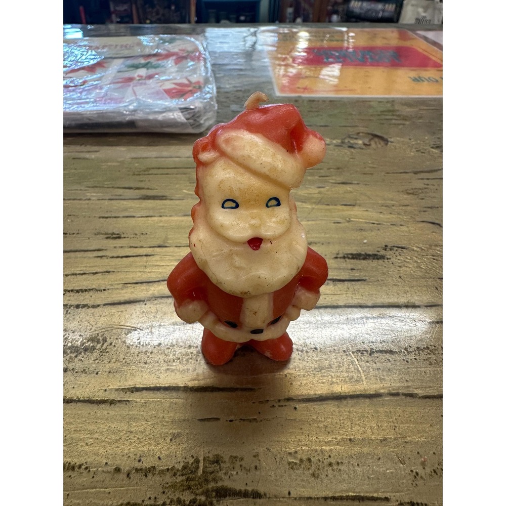 Vintage Gurley Santa Candle